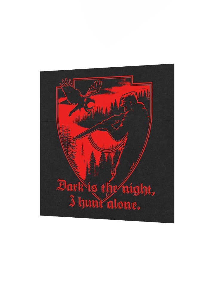 "I HUNT ALONE" POSTER RED product image (8)