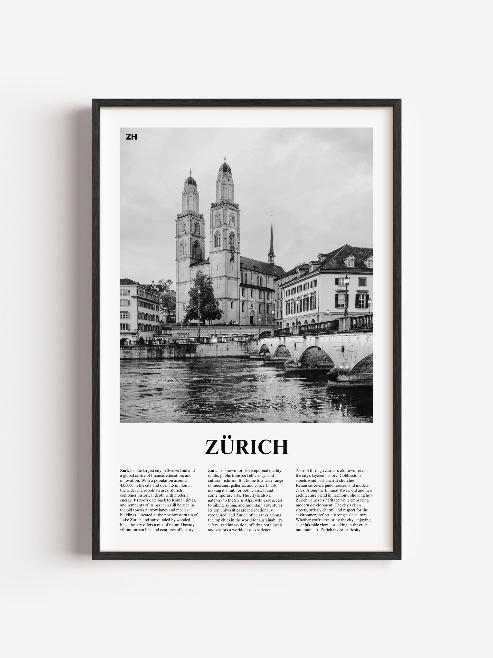Zurich 04 Newspaper Poster product image (1)