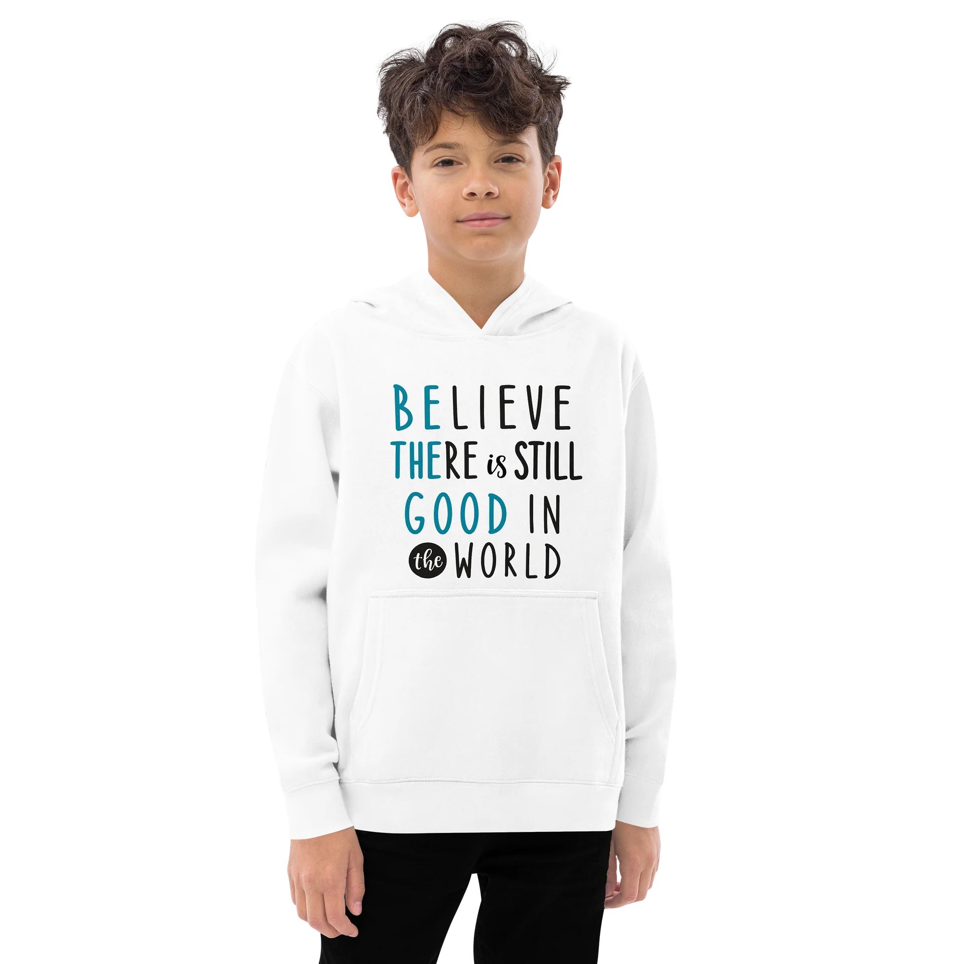 Believe There Is Still Good in the World Youth Pullover Fleece product image (2)