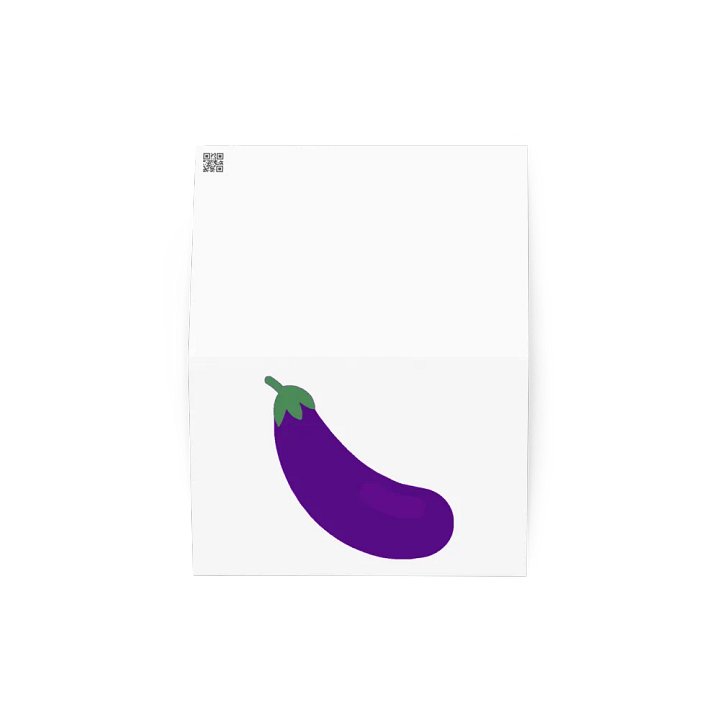 I Love Eggplant Greeting Card product image (4)