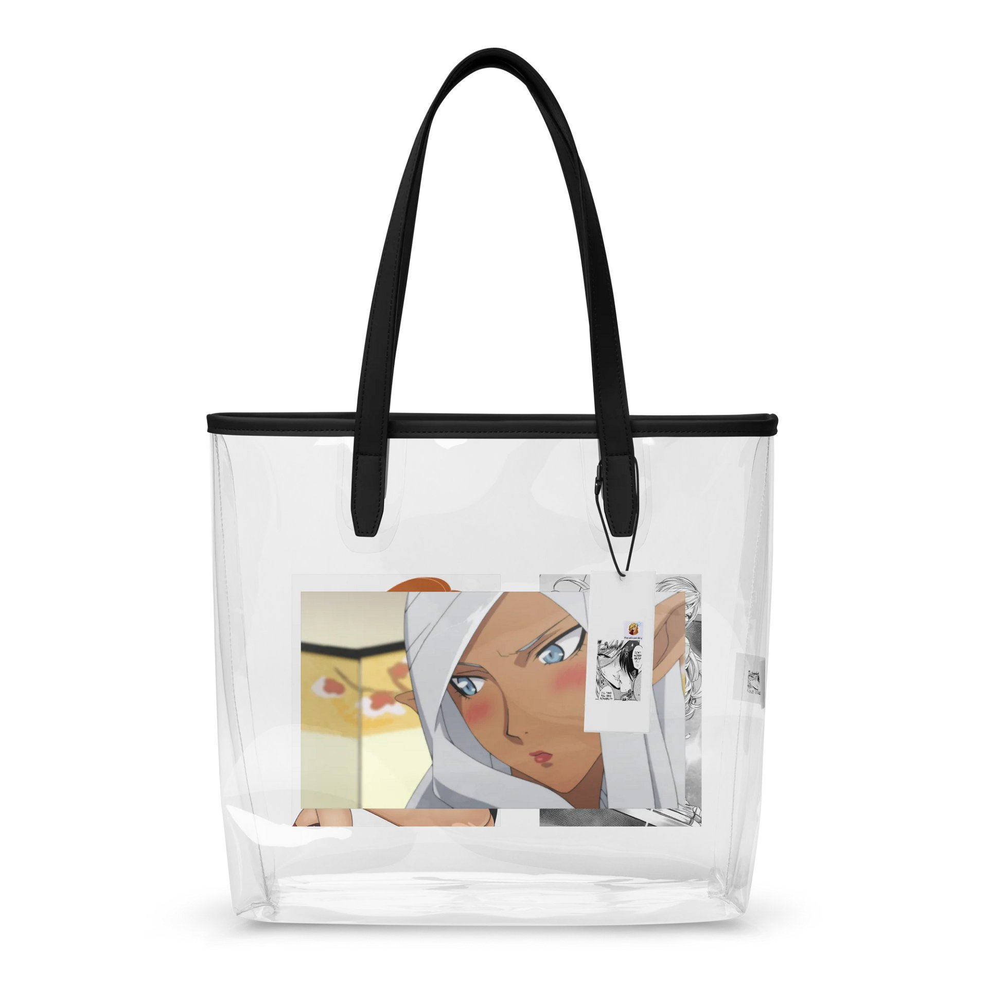 Plastic see thru hand bag product image (1)