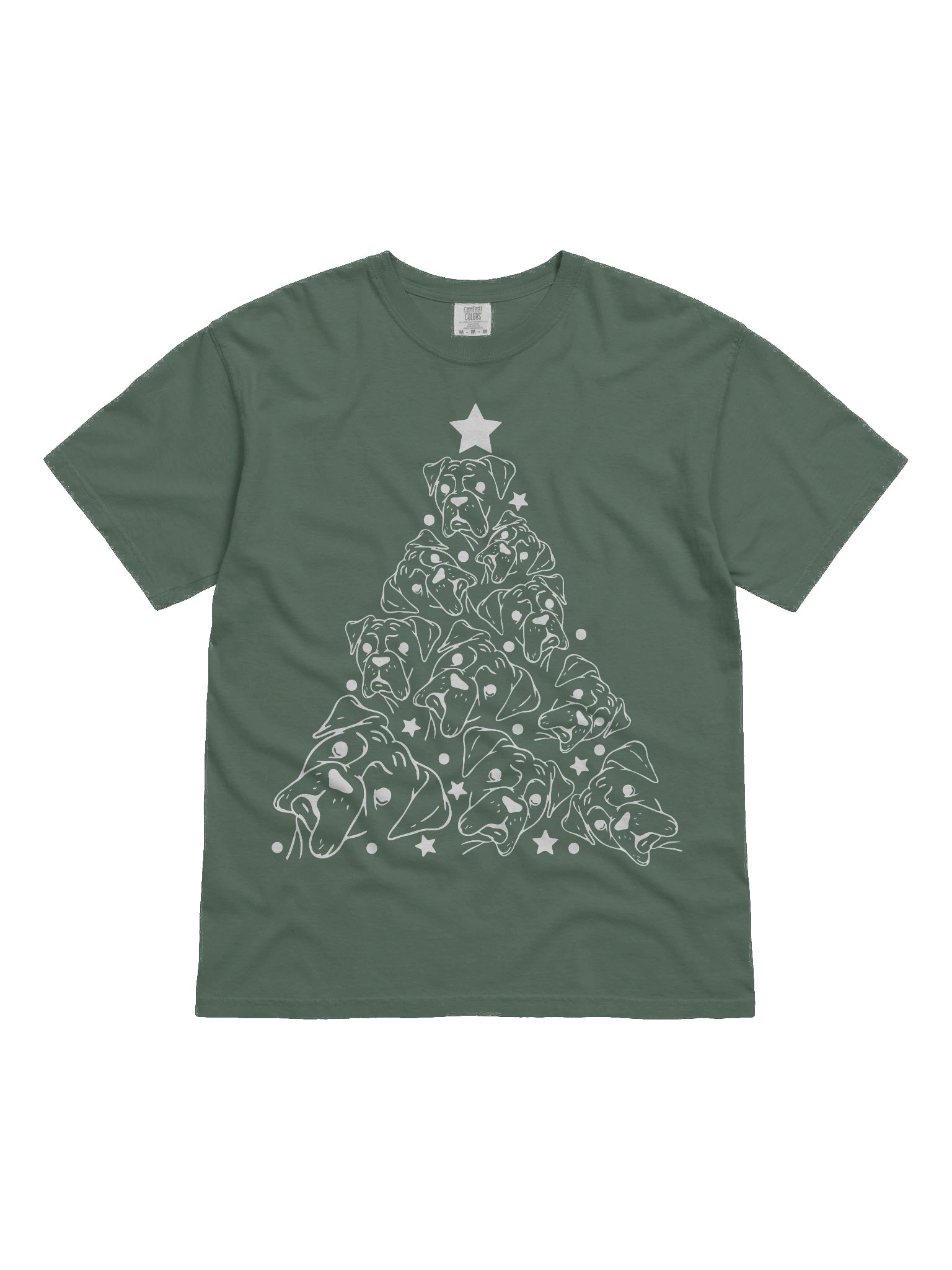 Boxer Christmas Tree T-Shirt product image (2)