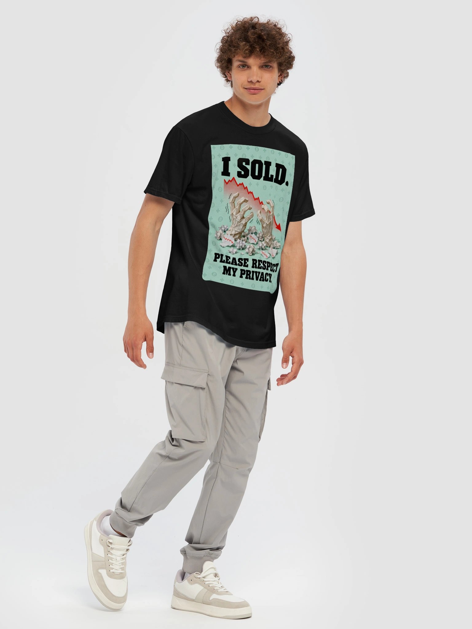 Paper Hands - I Sold — Bitcoin Halloween Statement Tee product image (7)