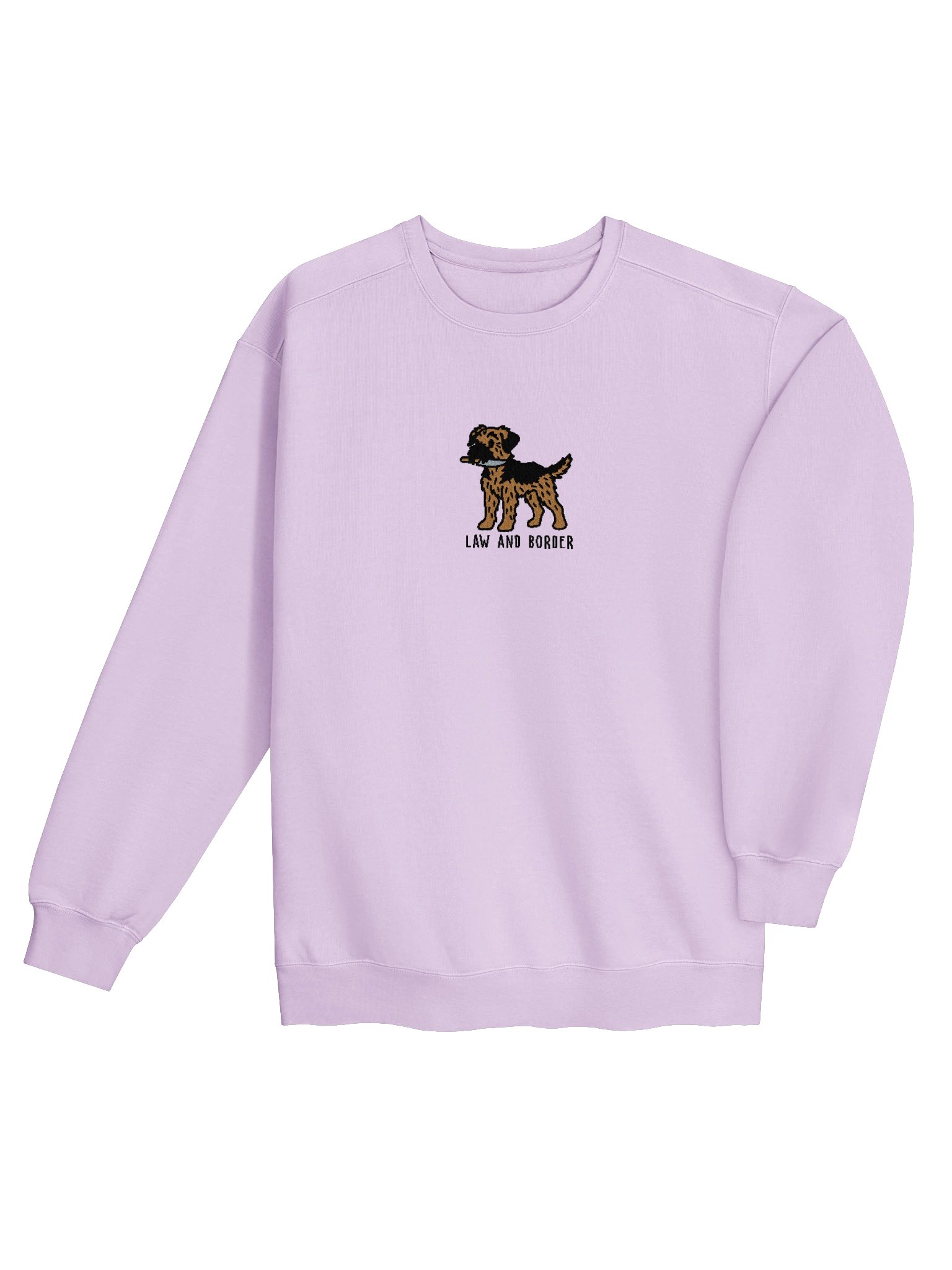 Law and Border Funny Chibi-Style Embroidered Premium Sweatshirt for Border Terrier(Black & Tan) Owners product image (36)