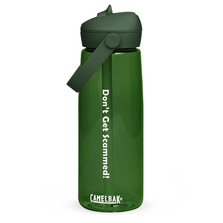 Don't Get Scammed! -Flip Straw Water Bottle product image (1)