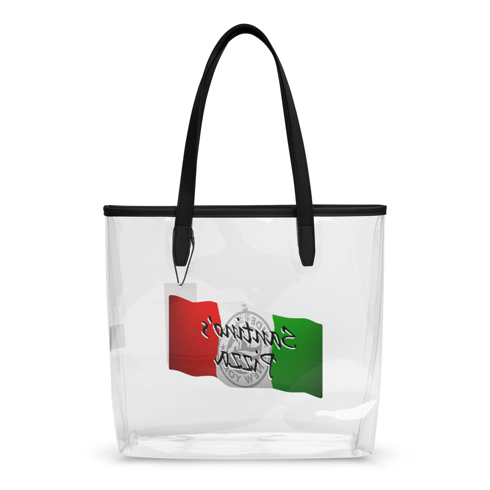 Santino's Ny Pizza: Italian Flag Clear Tote Bag product image (6)