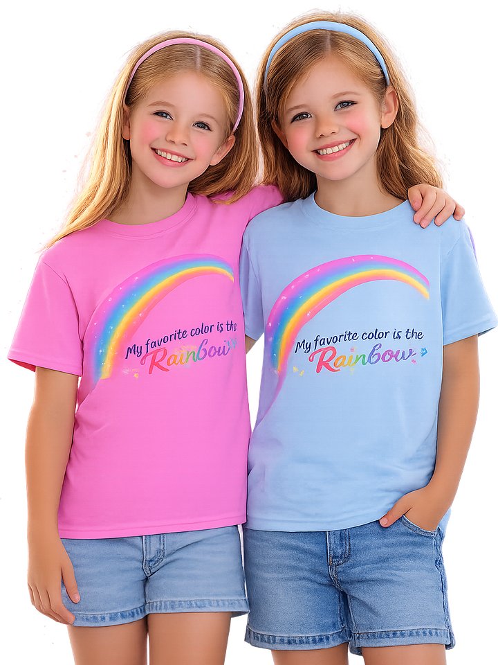 Rainbow Shimmer Youth Tee product image (1)