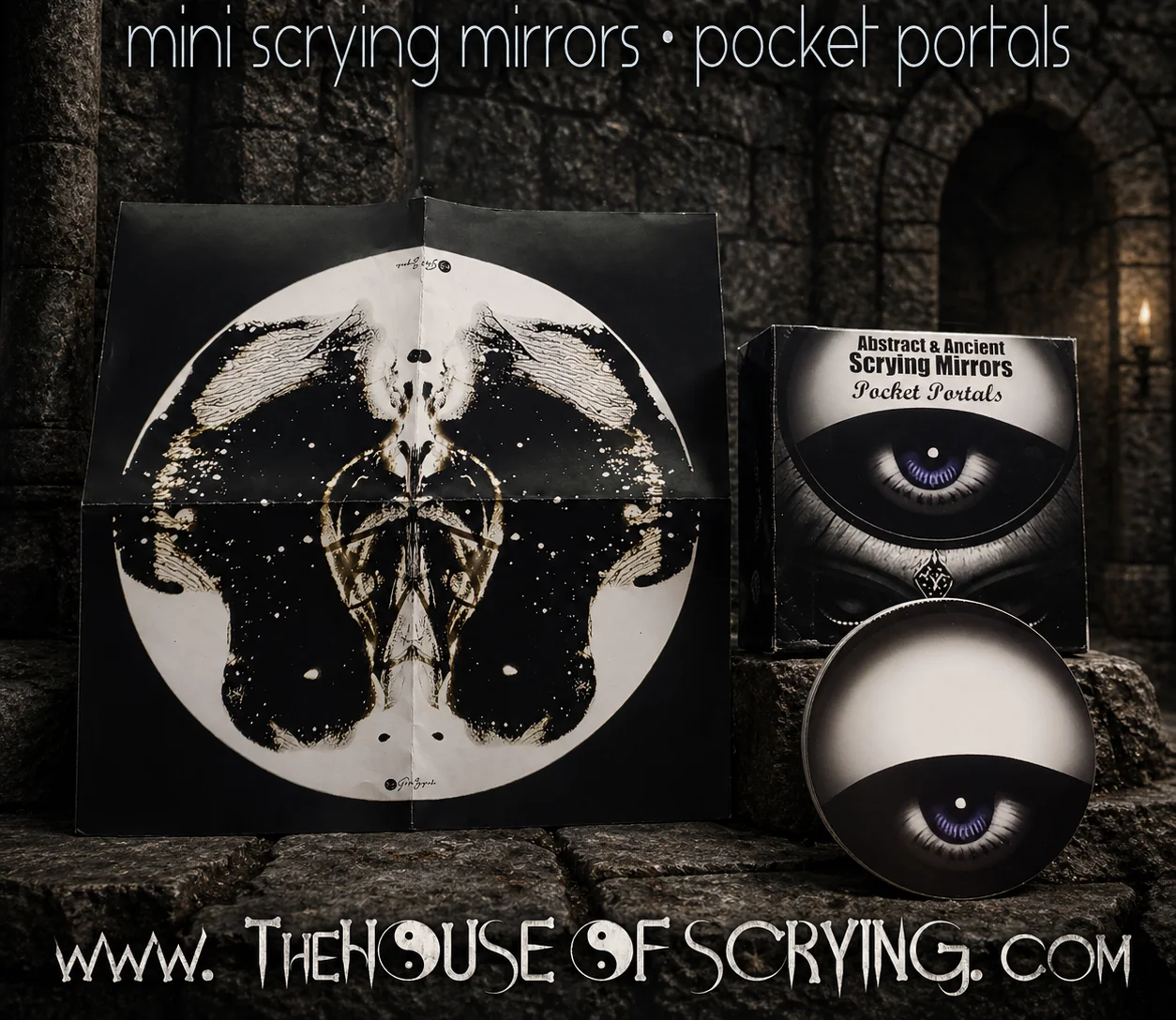 Pocket Portals | Small Surreal Scrying Mirrors | 60 Cards round product image (3)