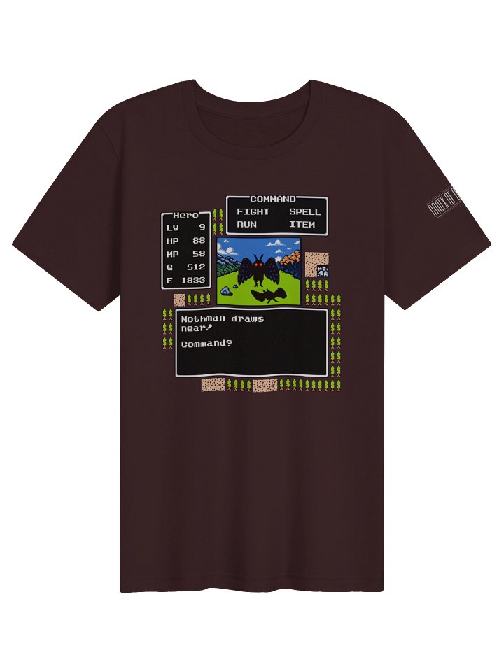 Mothman Draws Near Retro RPG Tee product image (4)