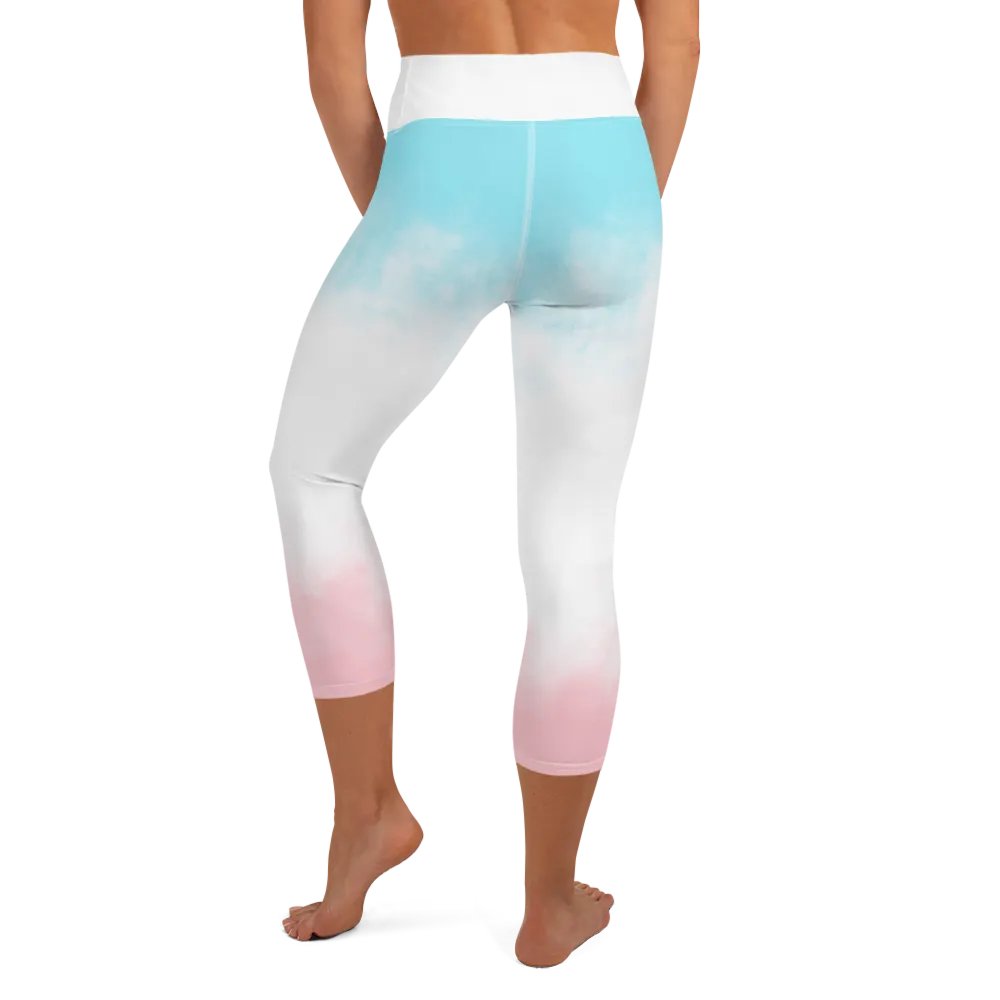 Pastel Clouds All-Over Capri Leggings product image (11)