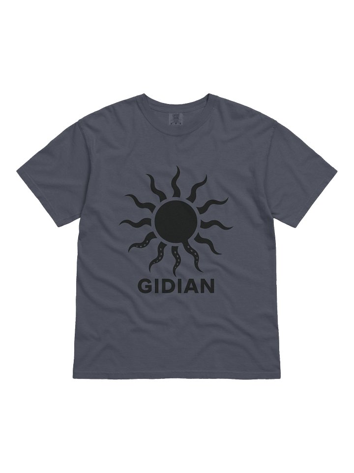 Gidian black sun T grey product image (1)