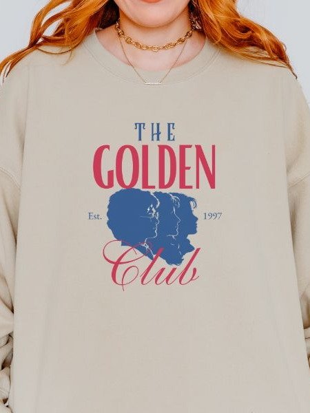 The Golden Club Retro Cozy Minimalist Fall Sweatshirt product image (9)