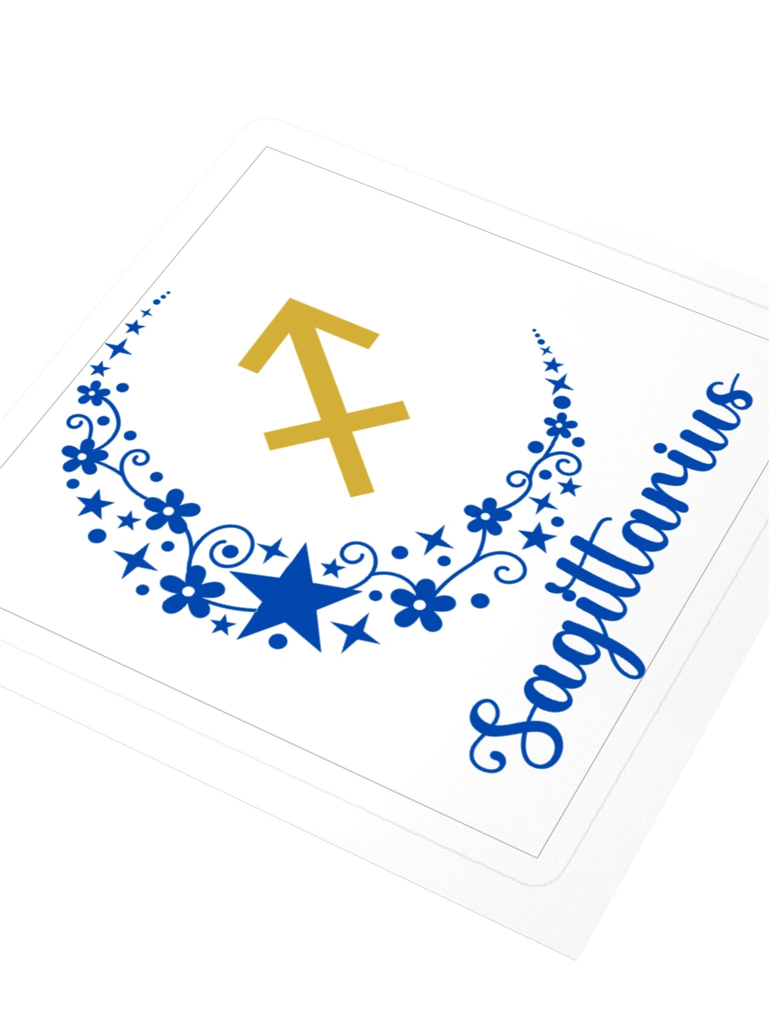 Sagittarius Zodiac Sticker — Whimsical Arrow & Bloom Design product image (3)