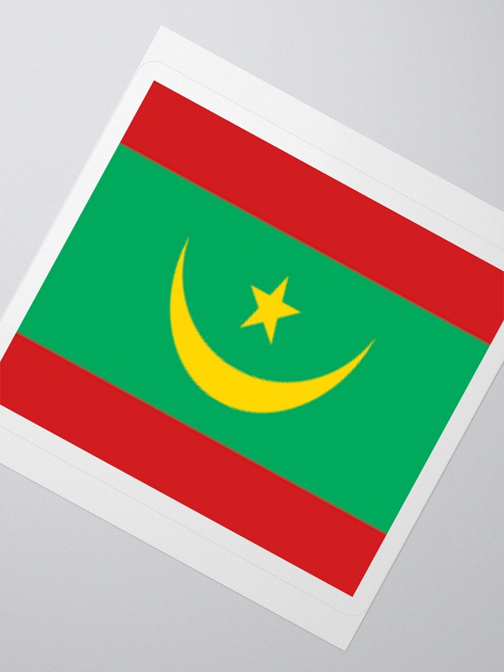 Mauritania National Flag Sticker - Exclusive Design, Premium Vinyl, Multiple Sizes product image (6)