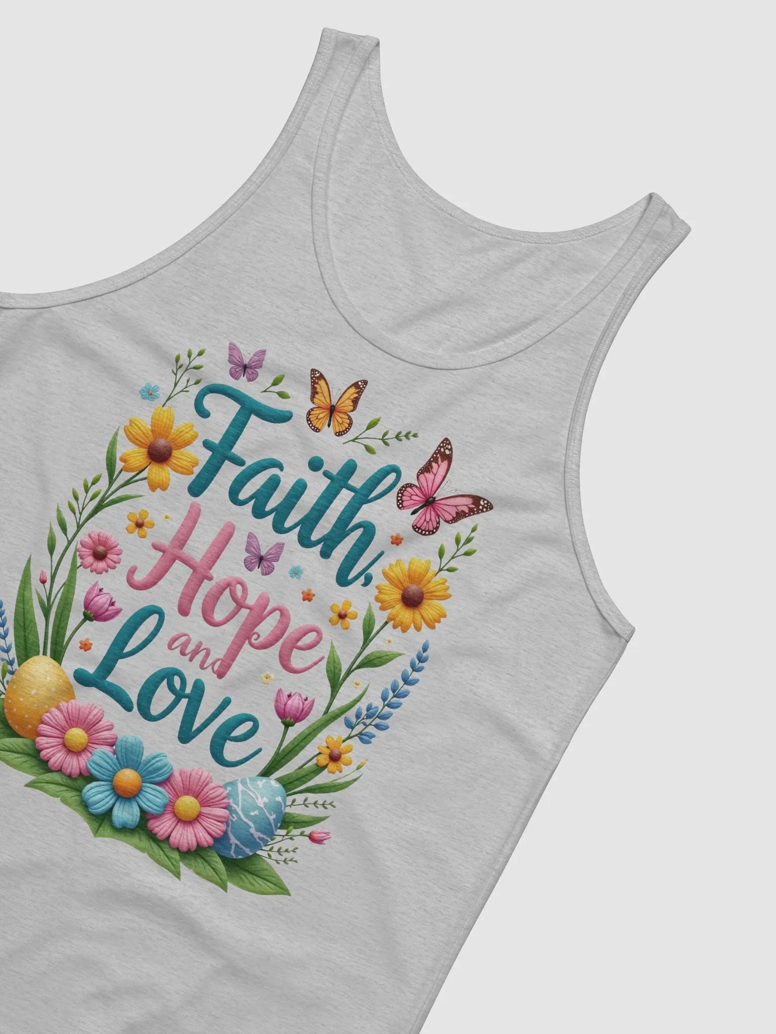 Faith, Hope and Love Floral Tank product image (19)