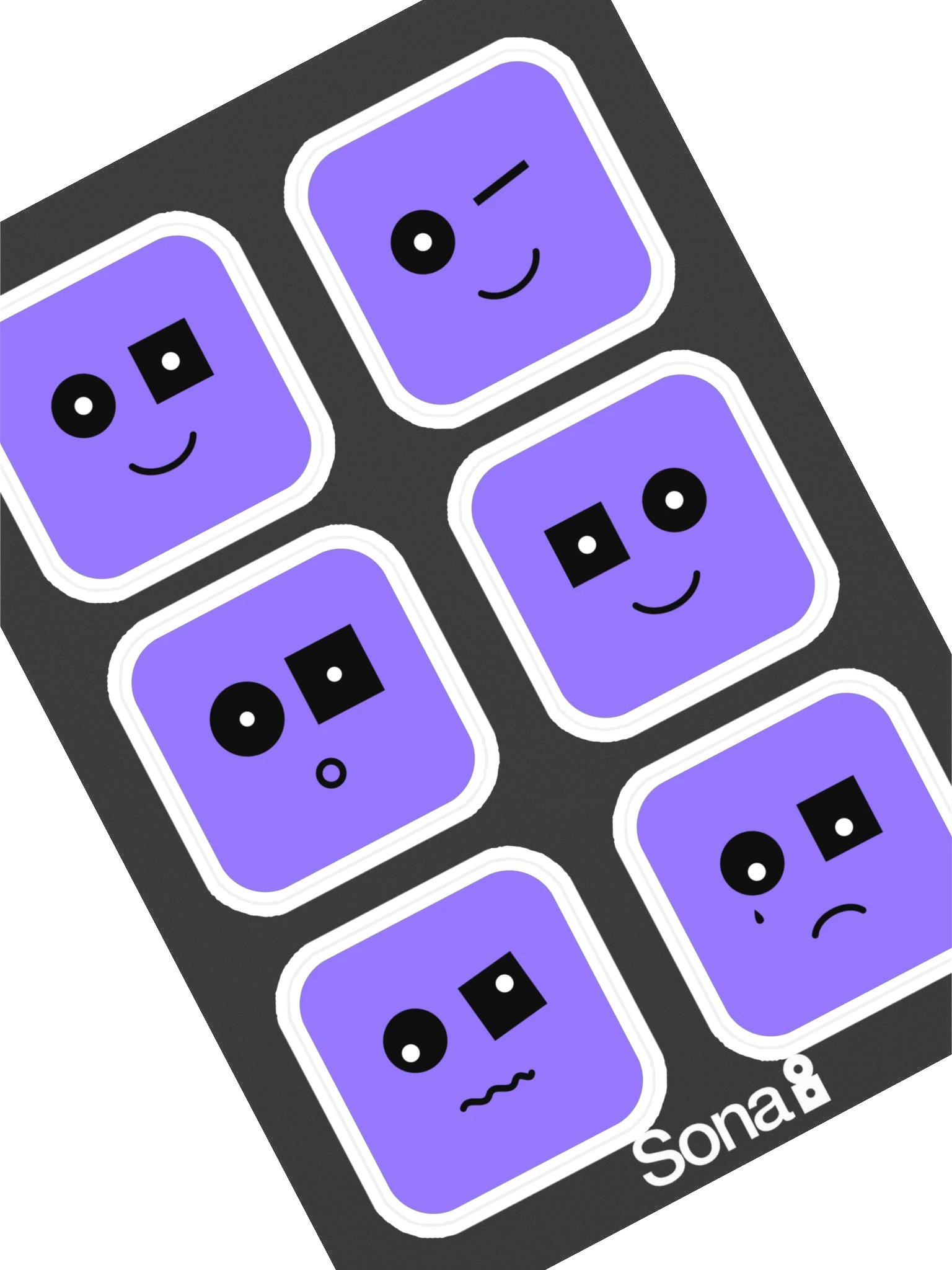 Mascot moods, sticker sheet product image (1)
