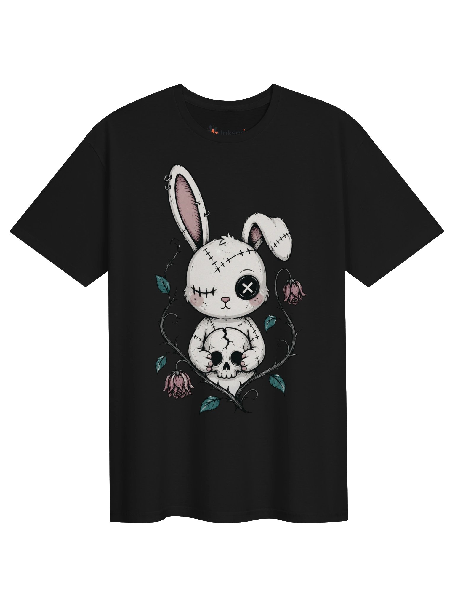 Cute Creepy Bunny Skull Tee product image (8)