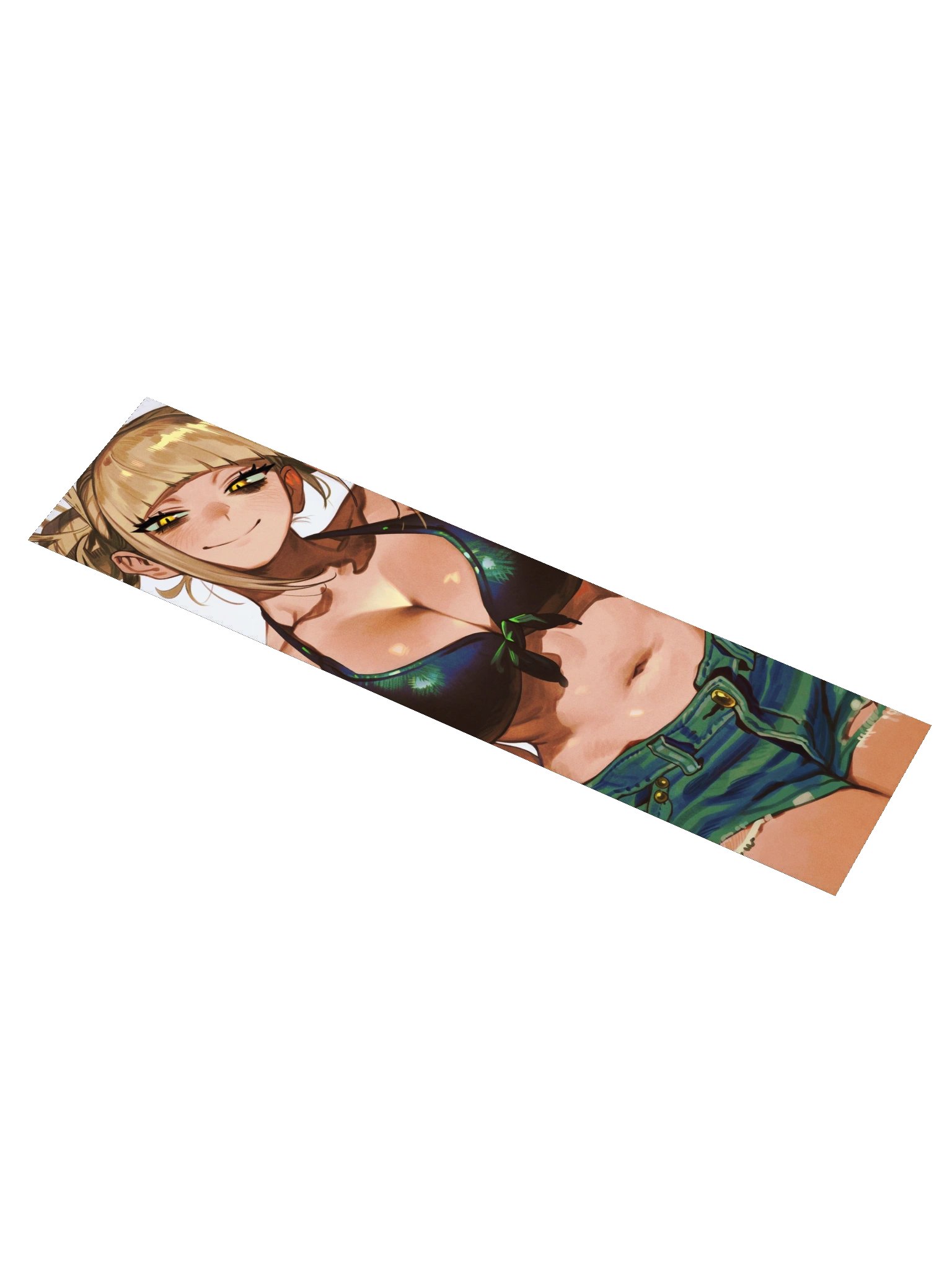 Blonde Bun Thirsty Bikini Girl Long Sticker product image (1)