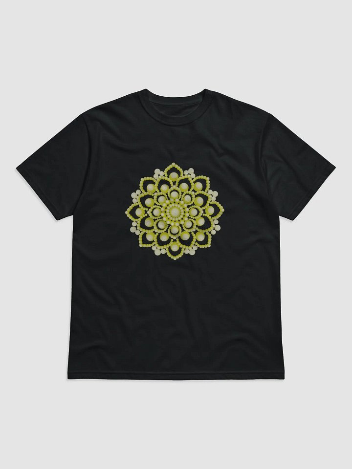 Yellow Flower Mandala Unisex Organic T-Shirt product image (1)
