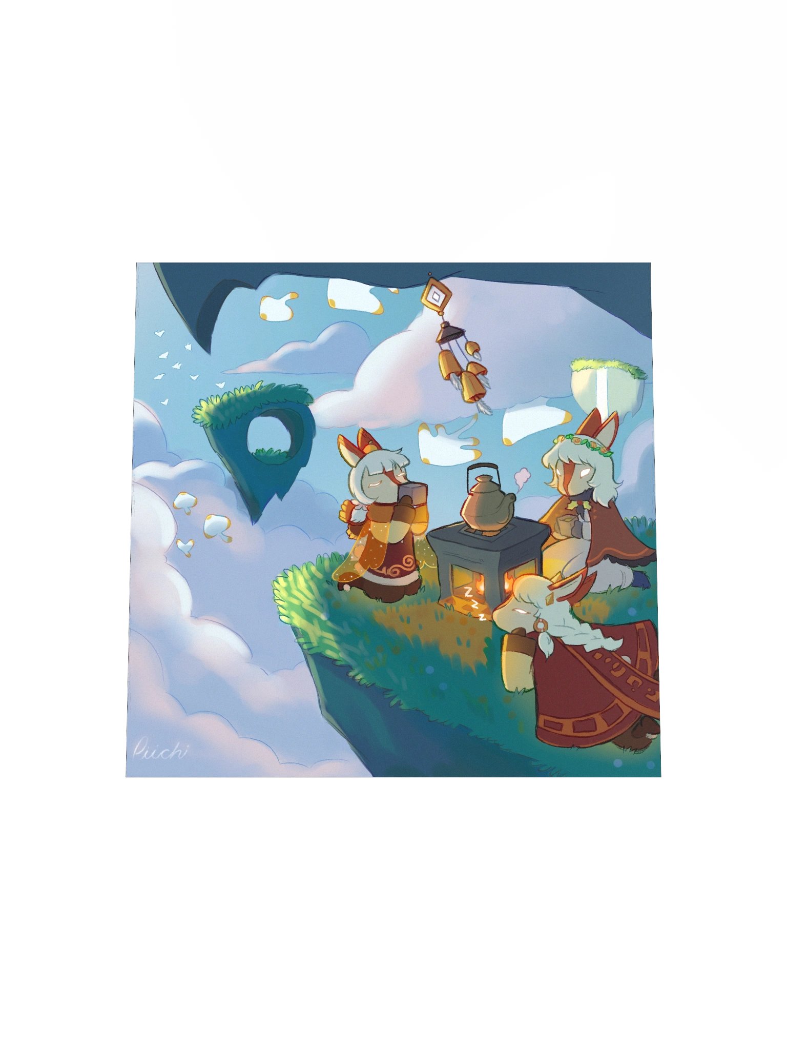 Sky Teaparty Print product image (8)