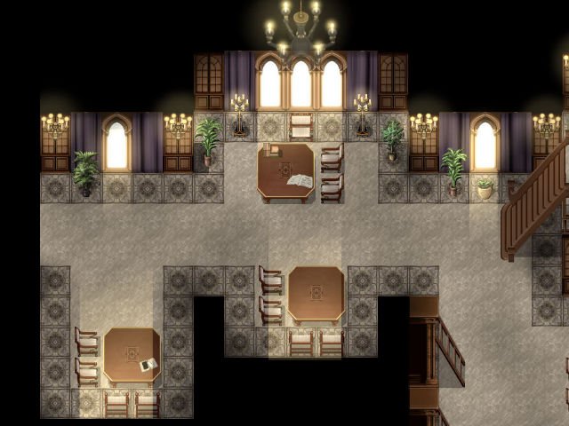KR Dark Academia Library Tileset with Study for RPGs | Kokoro Reflections