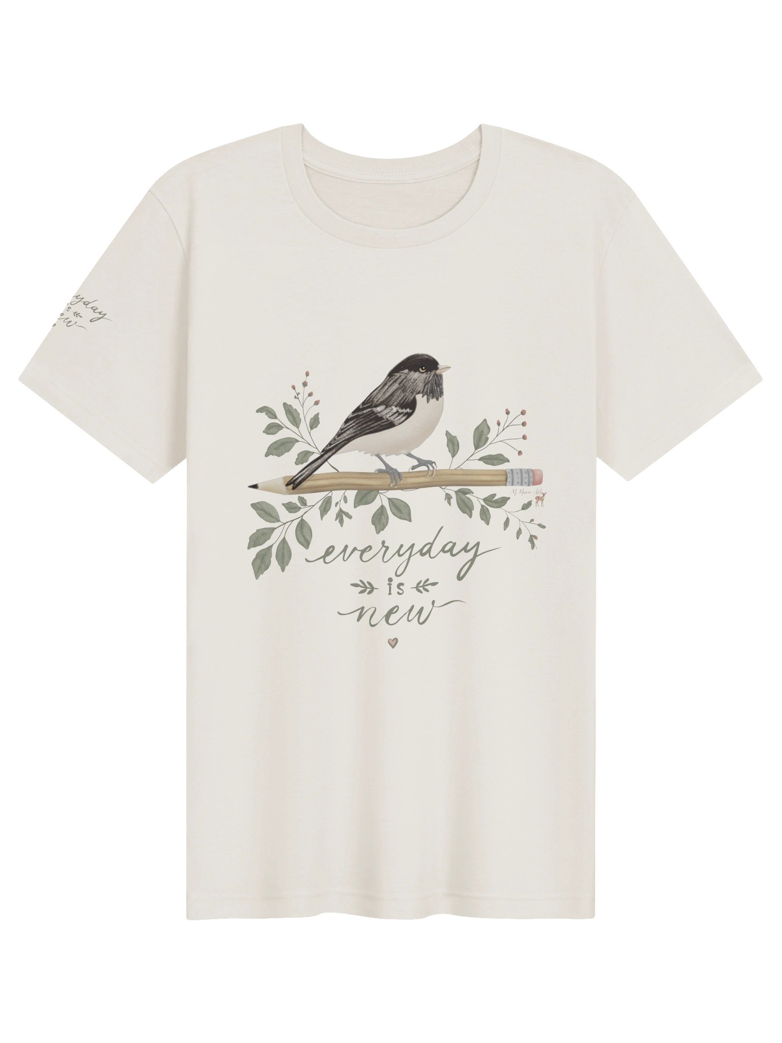 Everyday is New - Soft Tee, Tshirt with Bird product image (1)