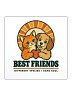 Best Friends Sticker – Cute Cat &amp; Dog Vinyl Sticker