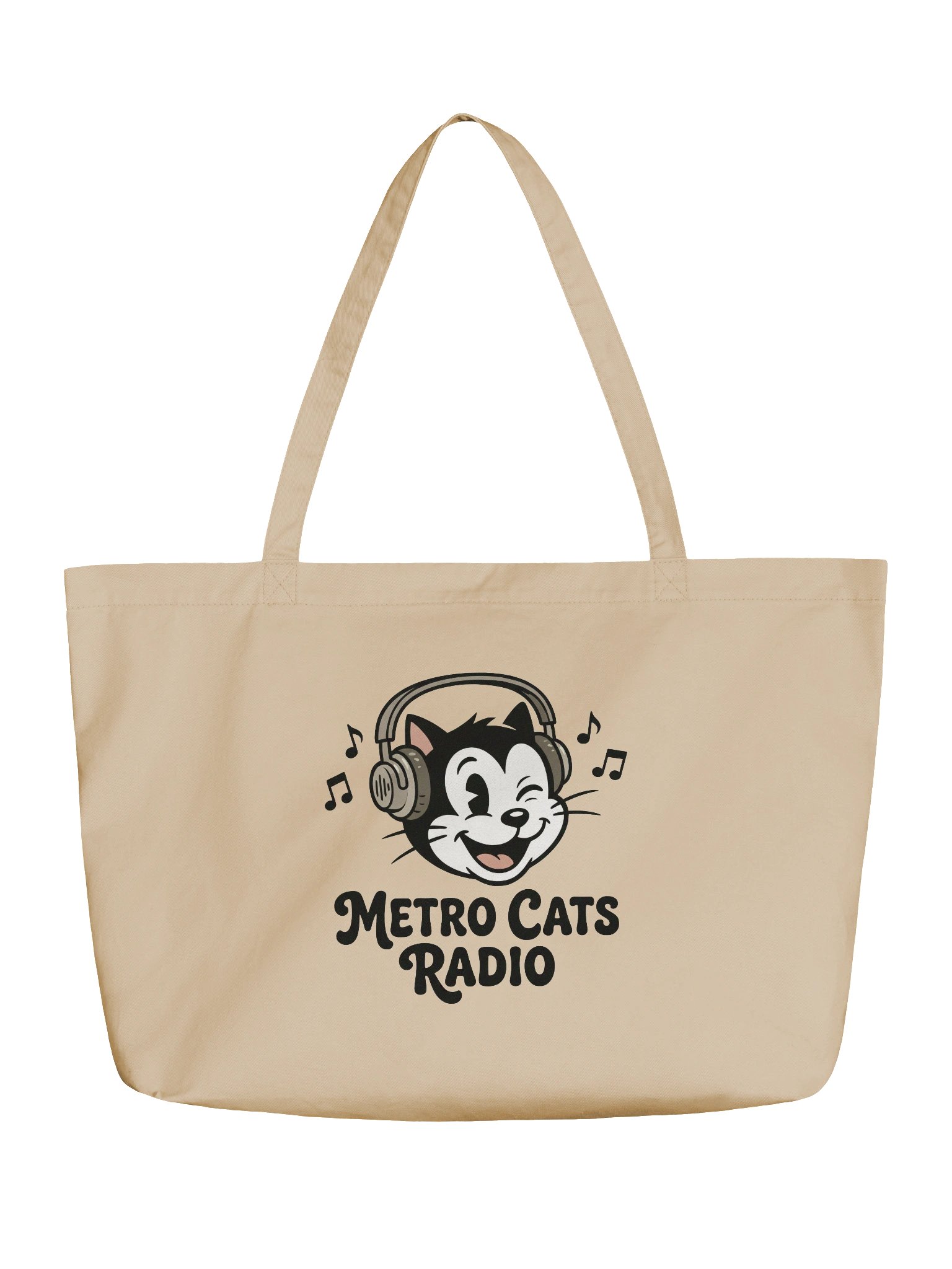 Metro Cats Radio Organic Tote Bag product image (1)