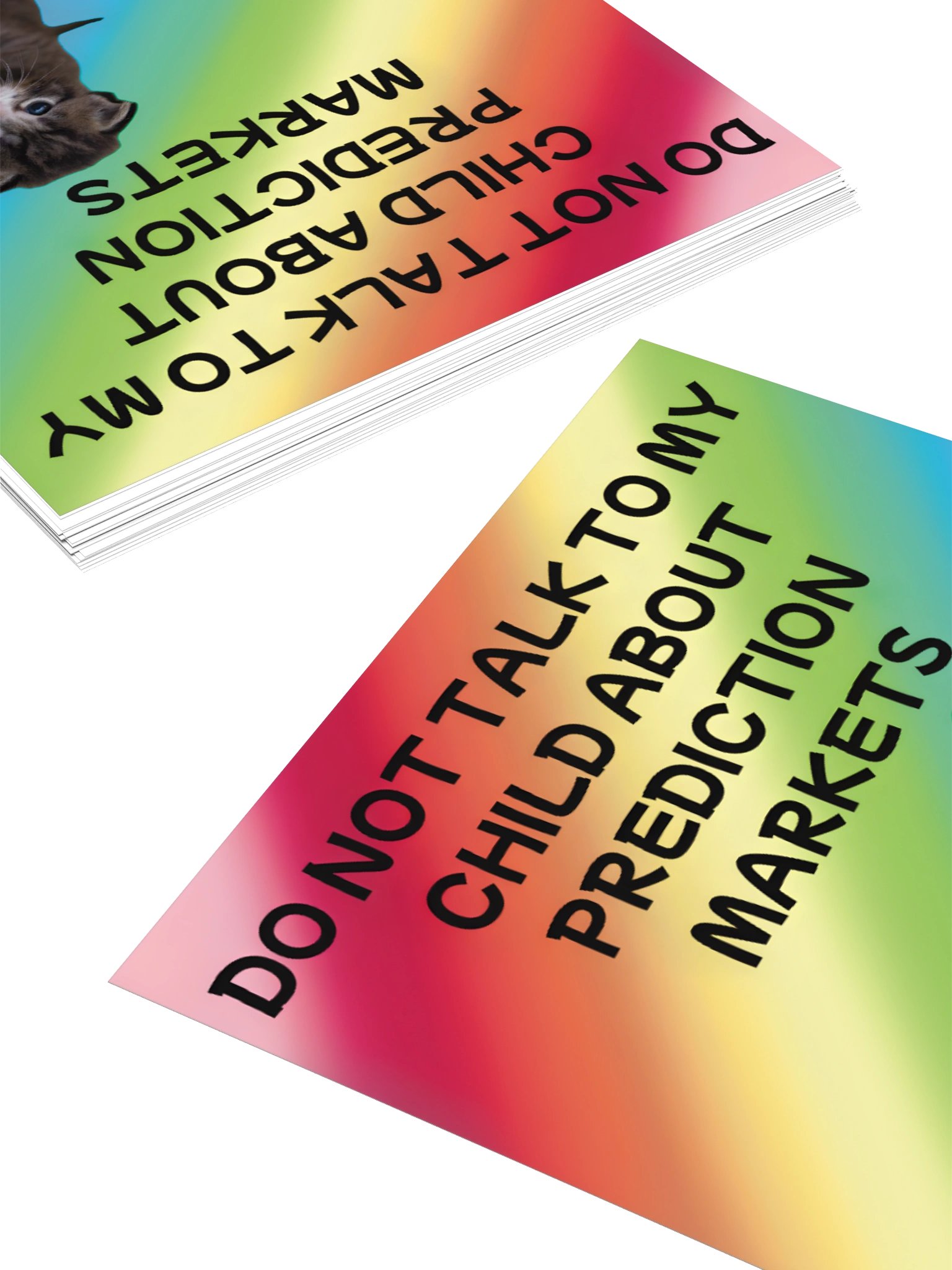 Do Not Talk to My Child About Prediction Markets Sticker product image (10)