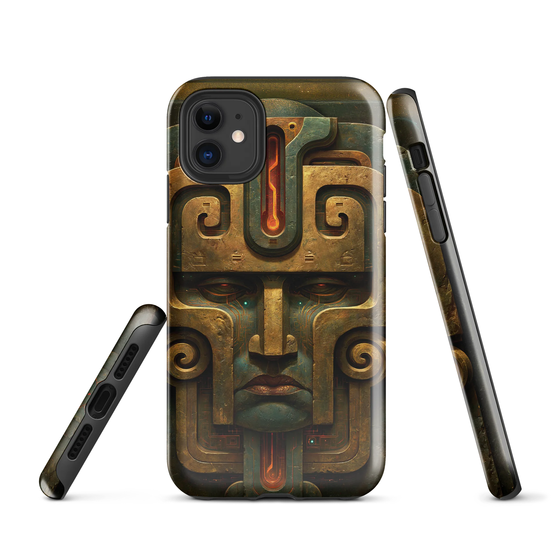 Oracle Interface I — Ancient Machine Face Phone Case product image (1)