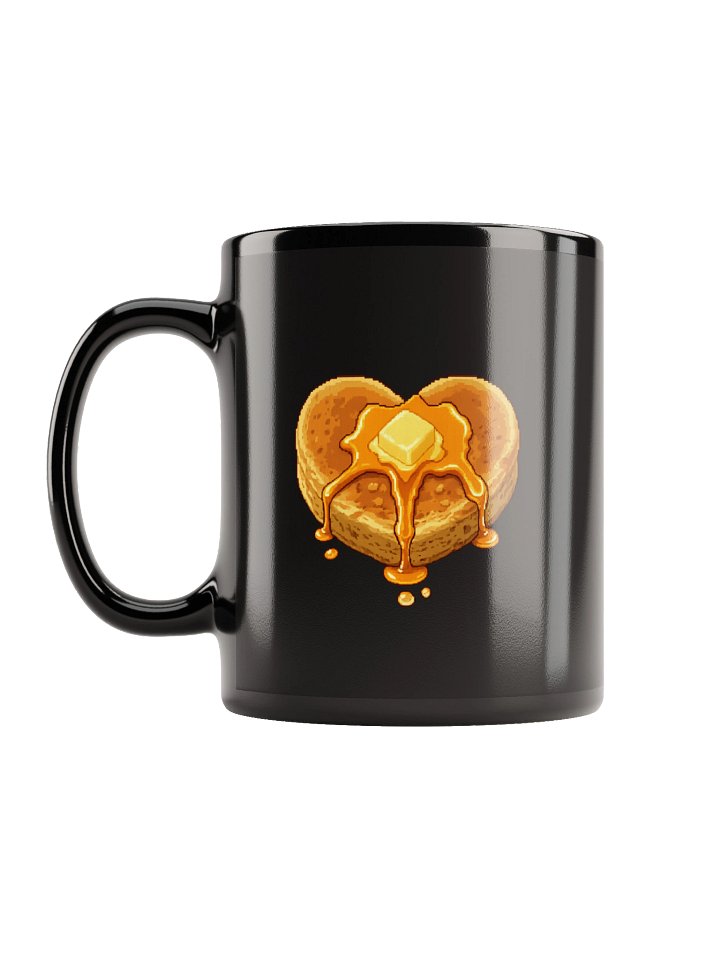 Pancake Heart Mug (Black) product image (1)