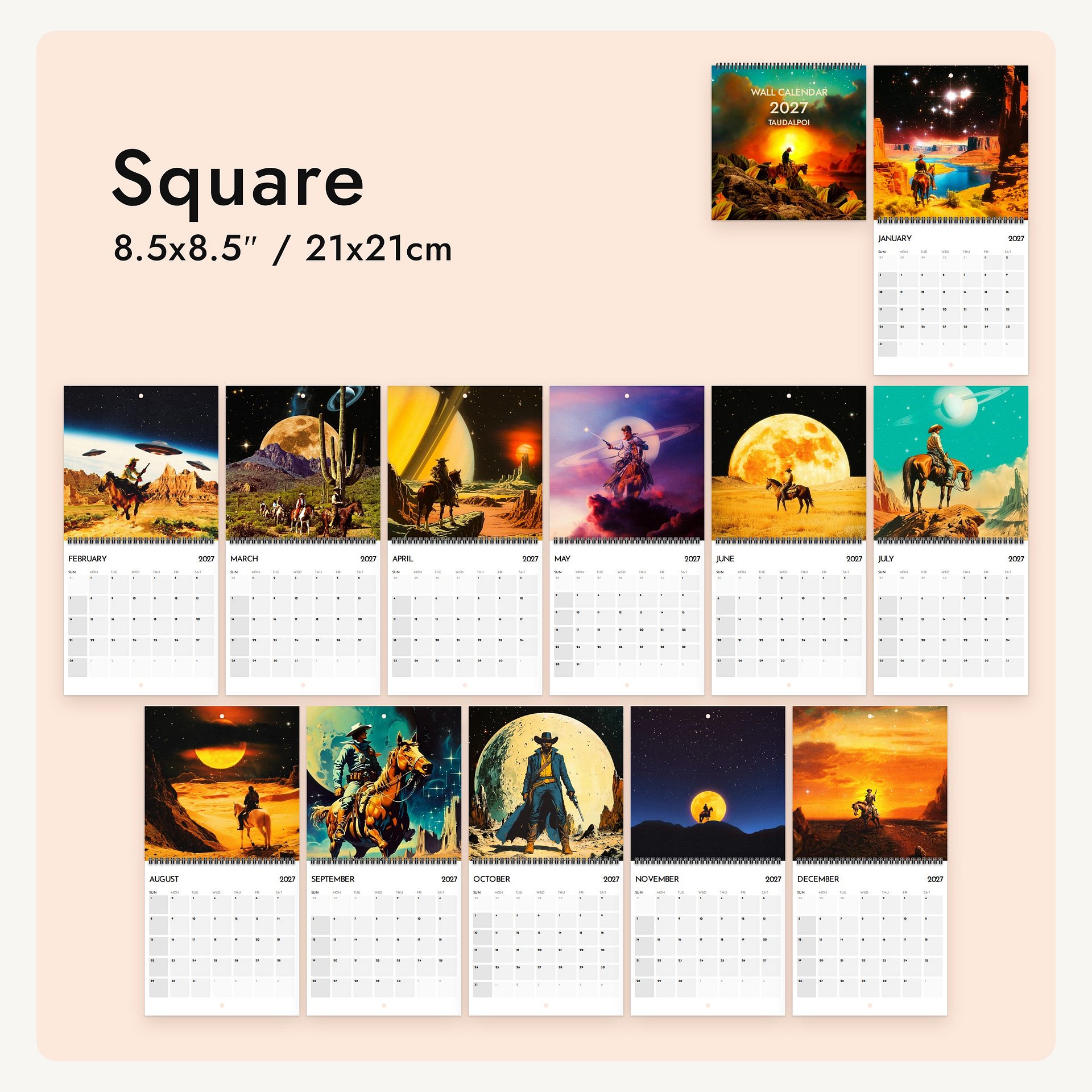 Western 2027 Calendar product image (12)
