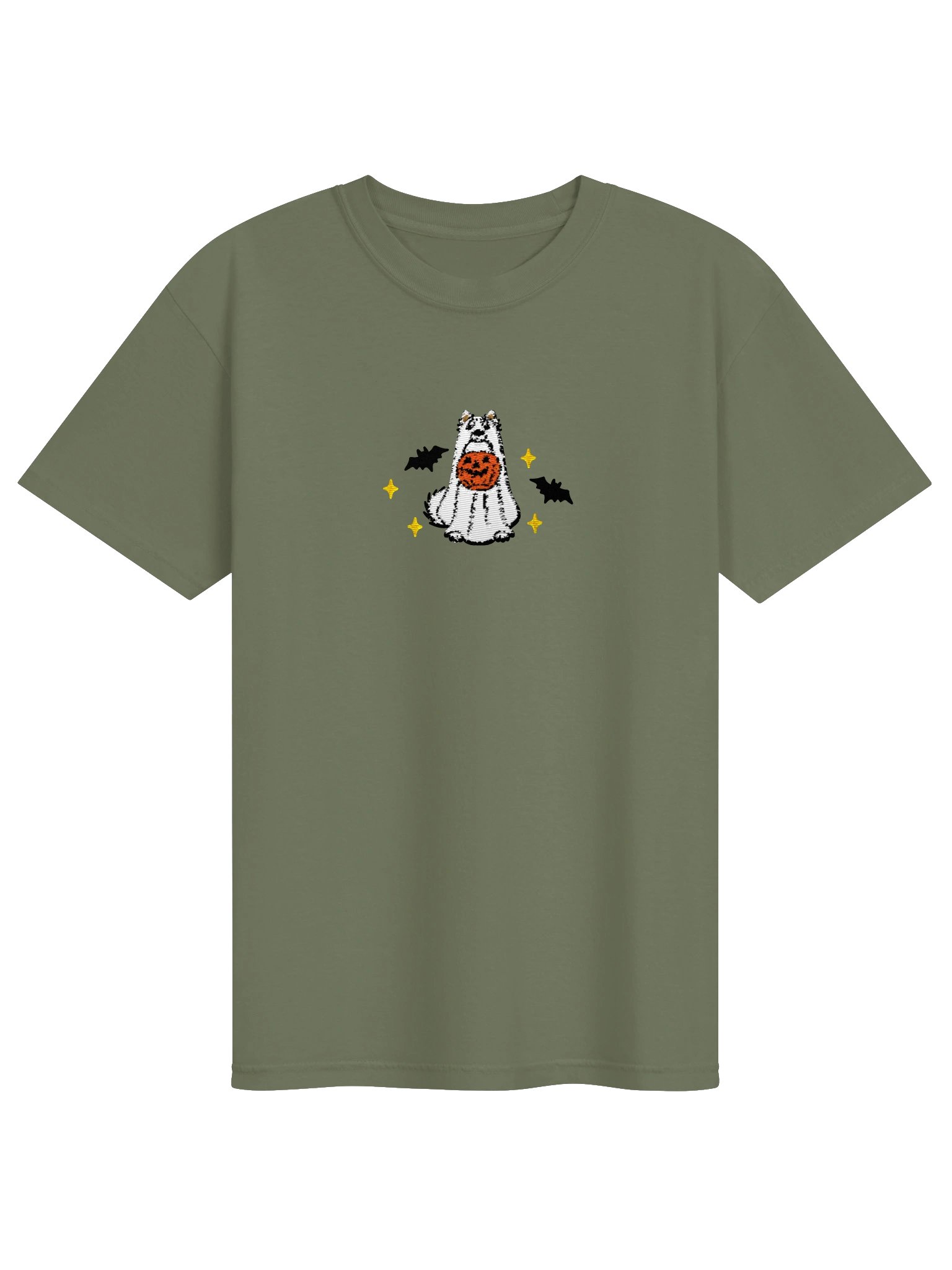 Halloween Samoyed Embroidered T-Shirt product image (9)