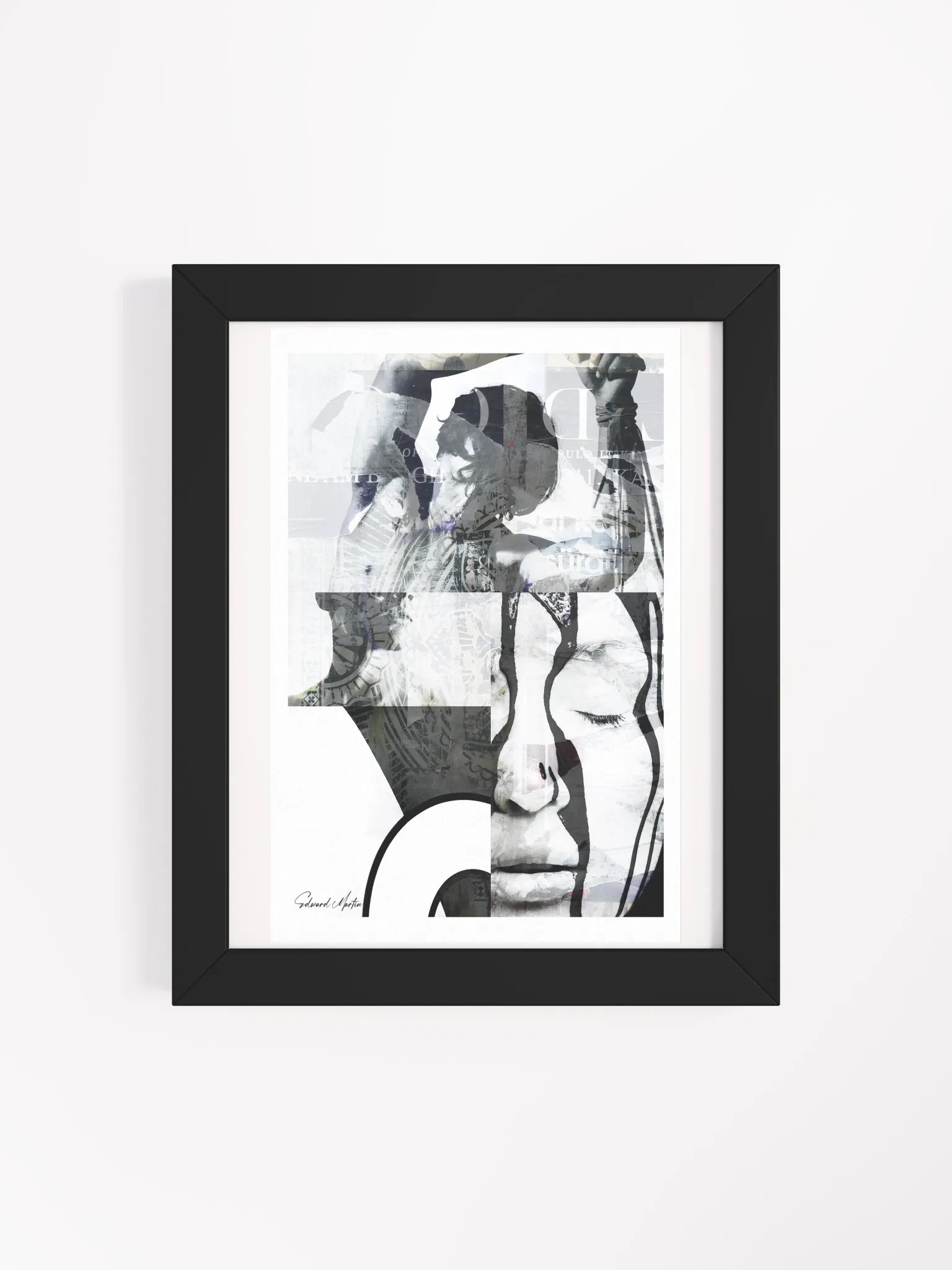 'Intrigue' by Edward Martin : Mixed Media Collage Print product image (4)
