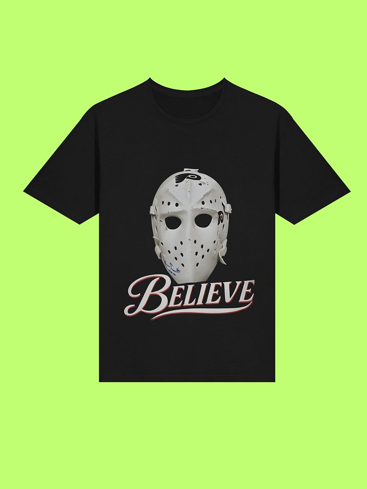 Bernie Parent Ice Hockey Mask Believe Shirt product image (113)