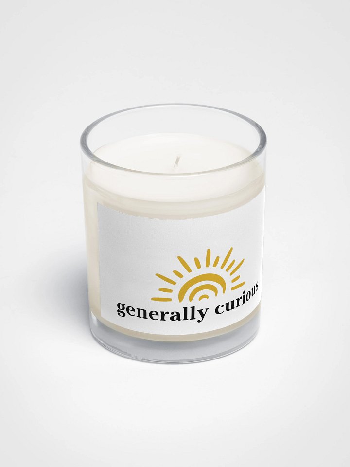 Sunrise Glow Candle — Minimal Clear Glass product image (2)