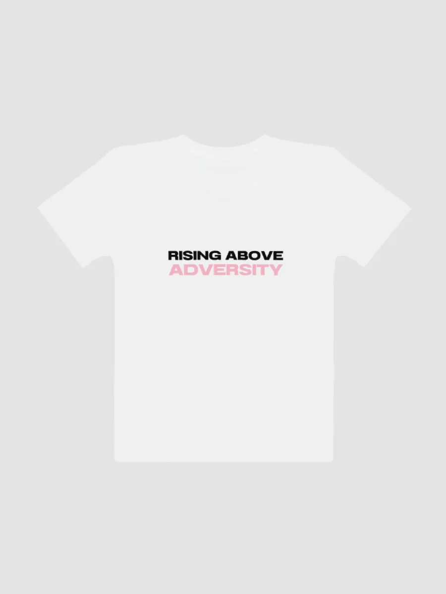 Breast Cancer Awareness: Rising Above Adversity T-Shirt - White product image (6)