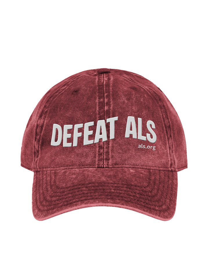 Defeat ALS Vintage Wash Hat - Wavy Text product image (1)