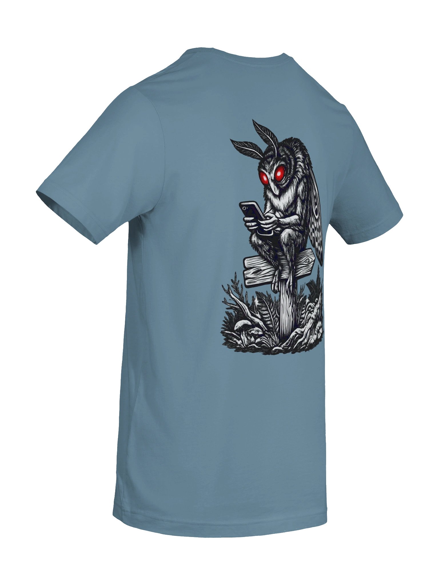 MOBILE MOTHMAN W/ FRONT LOGO SUPER SOFT T-SHIRT (SOLID COLORS) product image (10)