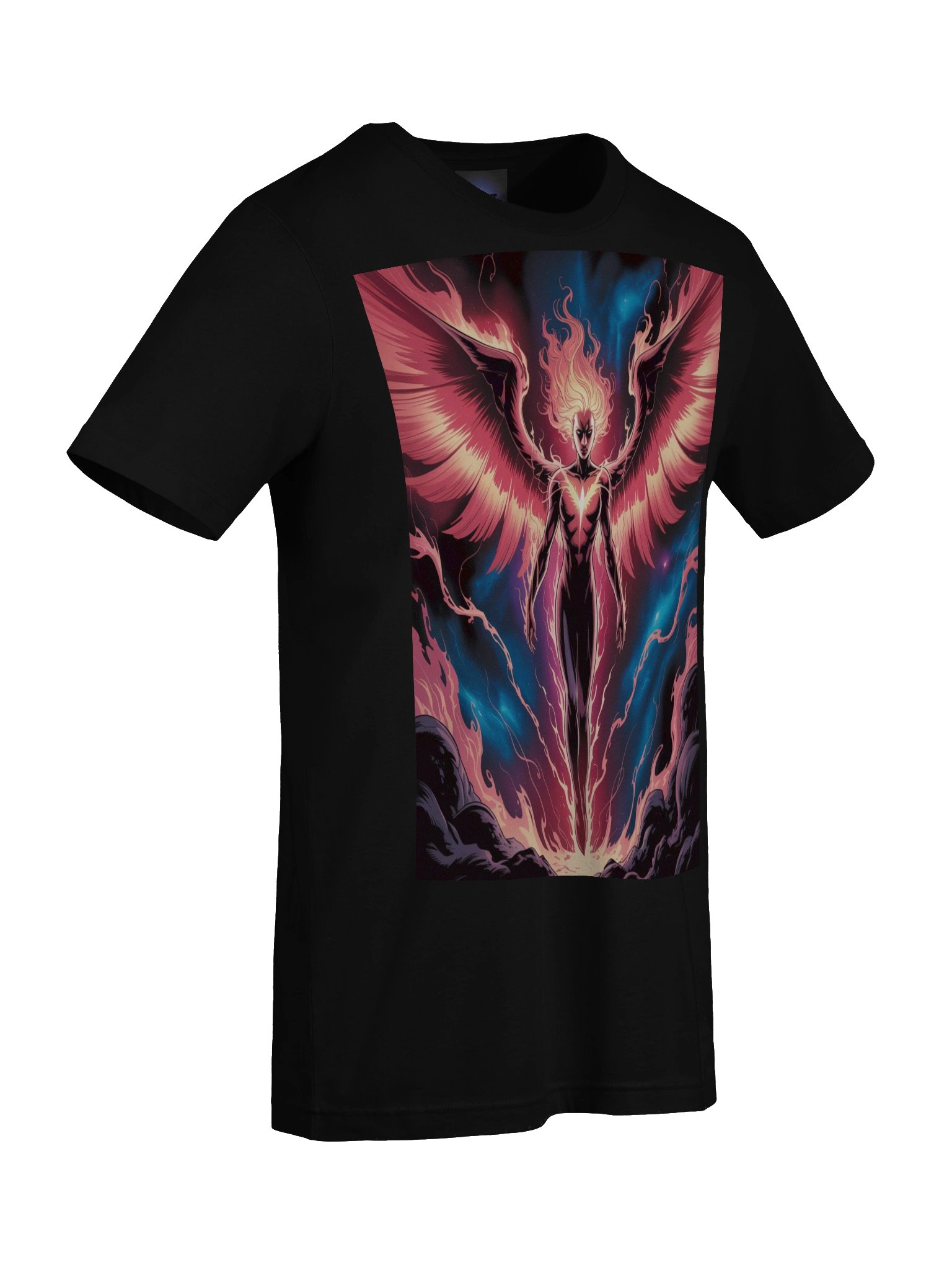 Dark Phoenix Flame Ascent Supersoft T-Shirt – Cosmic Inferno Veil product image (9)