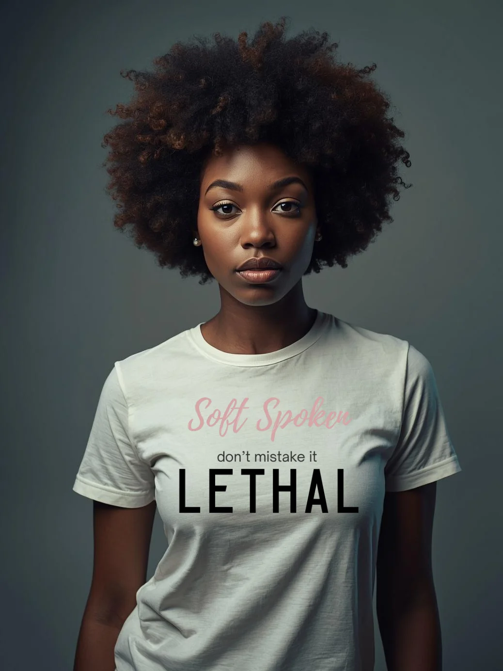 Soft Spoken Don't Mistake it Lethal Tee| Gothic Tattoo- Style By Inkthorn Studio product image (38)