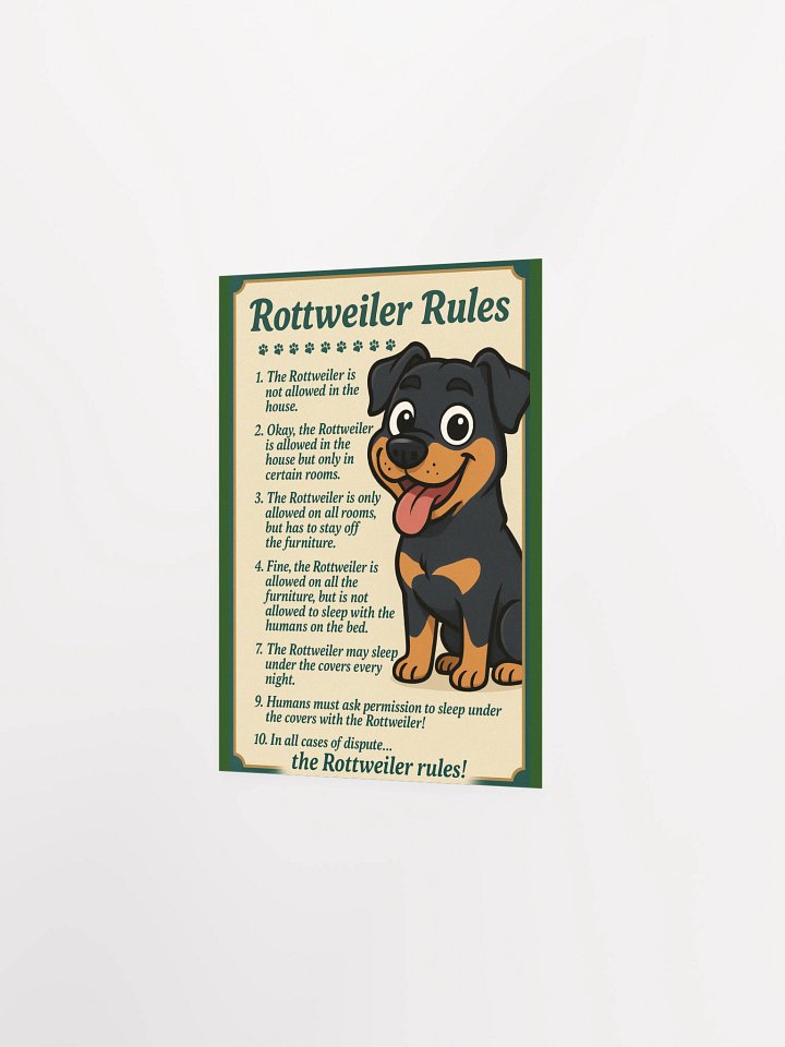 Rottweiler Rules Poster product image (8)