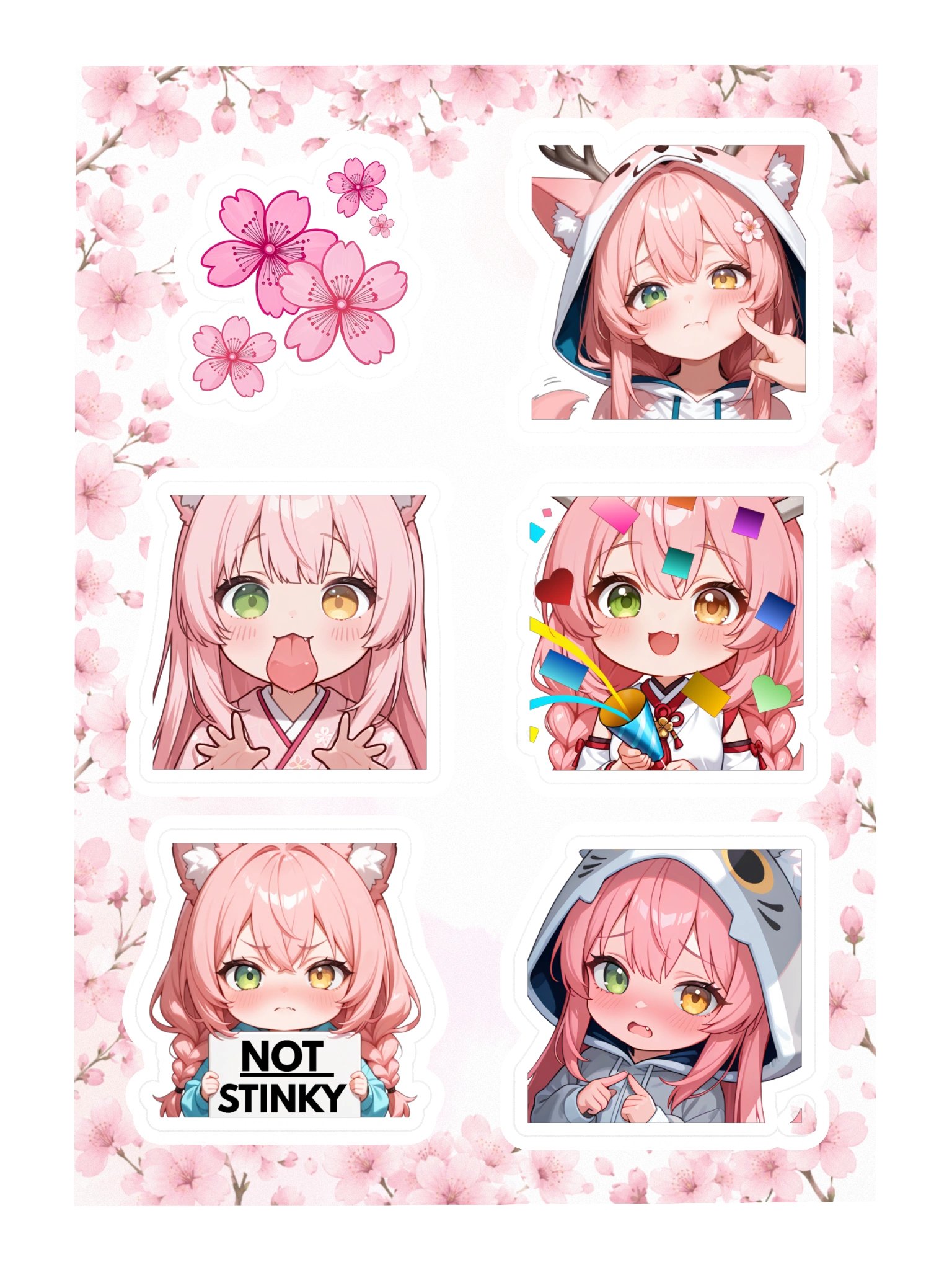 Sakura Fox Sticker Bundle product image (3)