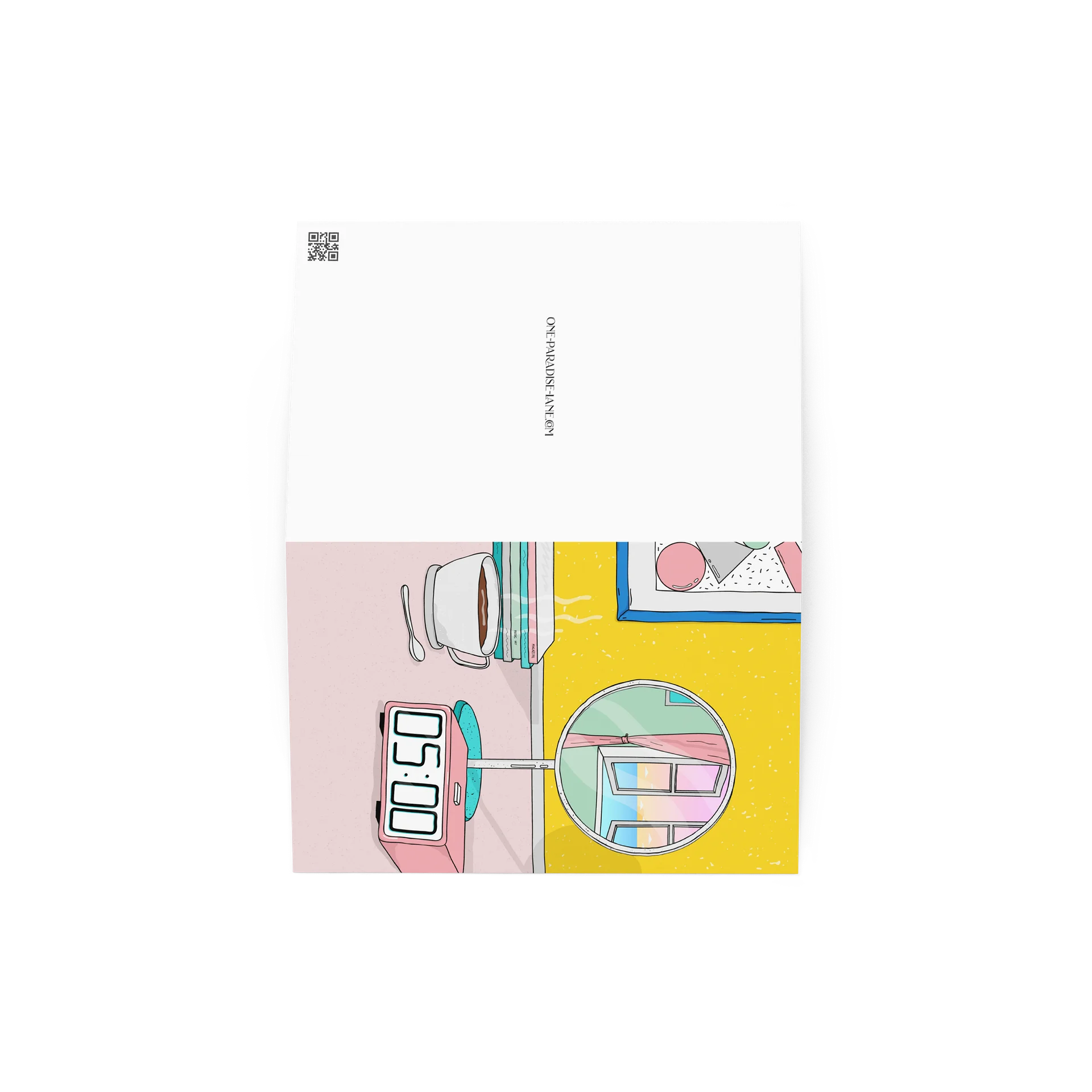 Retro Early Morning Coffee Greeting Card product image (3)
