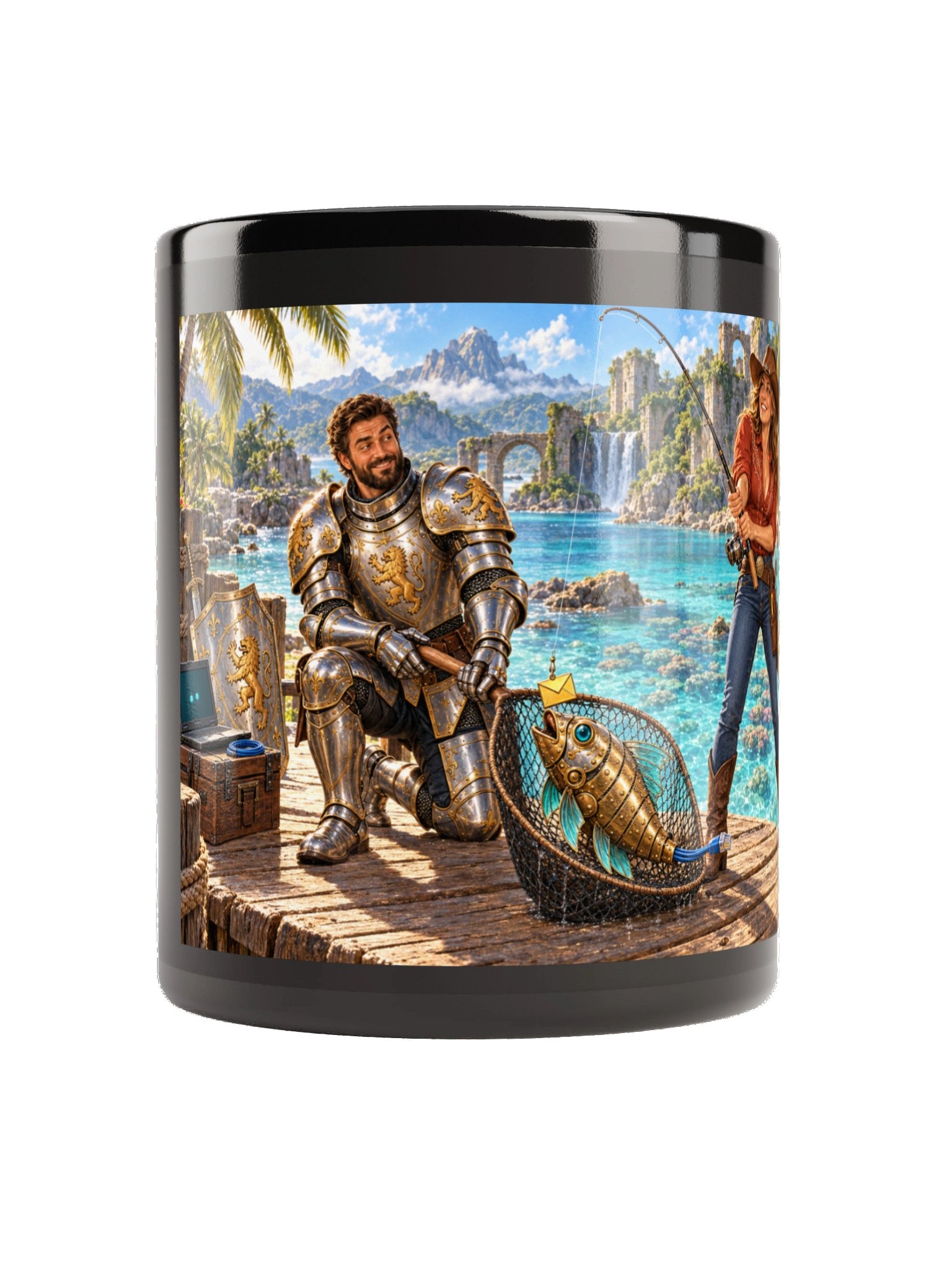Phishing Expedition Black Mug product image (1)