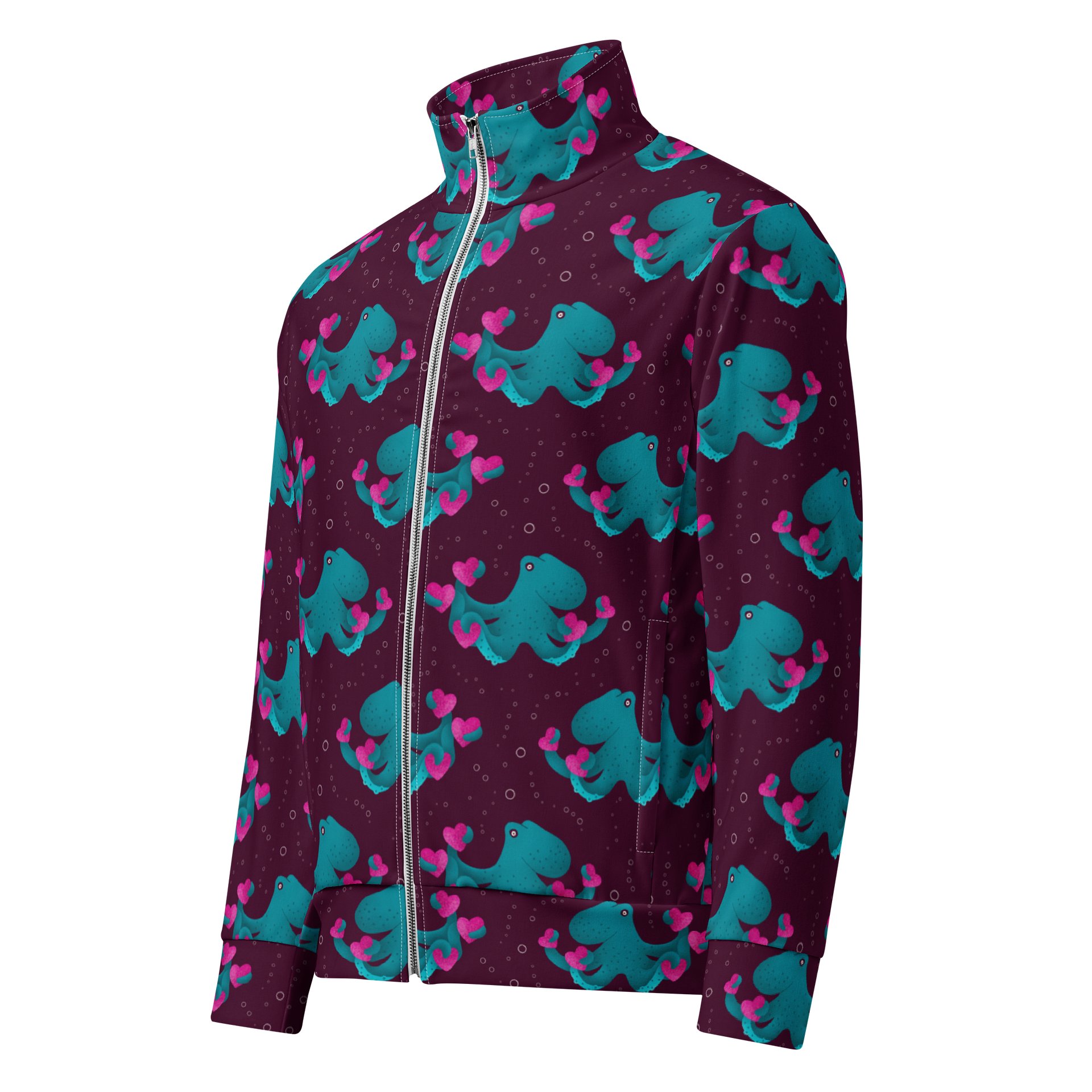 Octopus and Hearts Track Jacket product image (1)