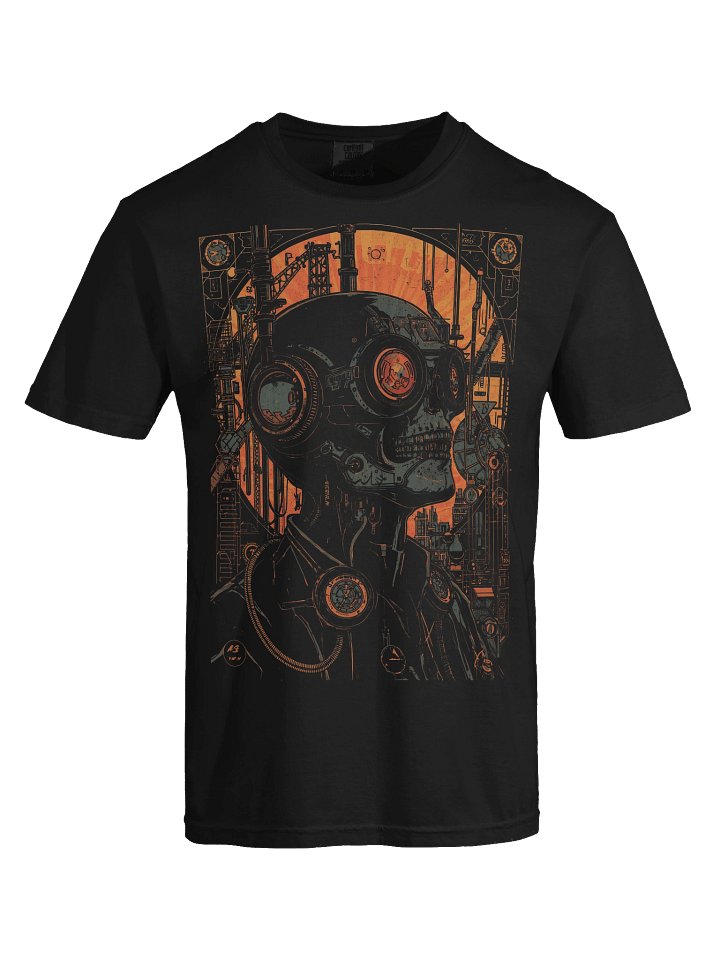 Cyberpunk Cyborg Bust Heavyweight T-Shirt product image (2)