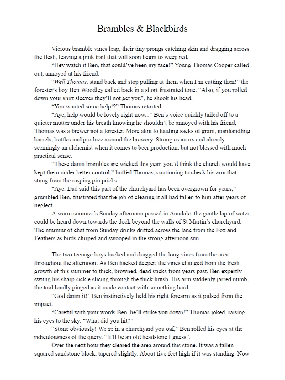 Brambles & Blackbirds - Anndale Short Story (Audio and E-book) product image (3)