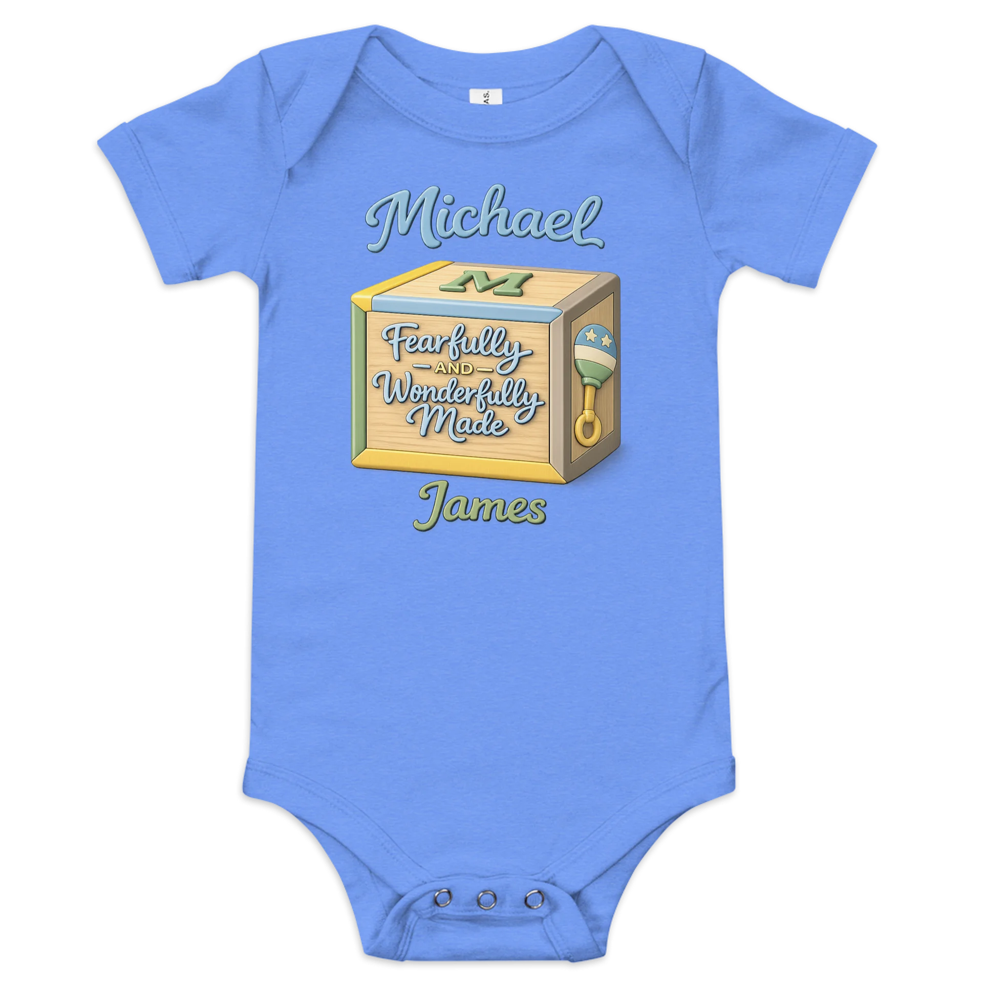 Fearfully and Wonderfully Made Personalized Baby Onesie product image (5)
