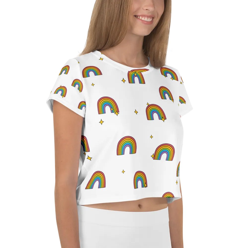 Rainbow Dreams All-Over Crop Tee product image (4)